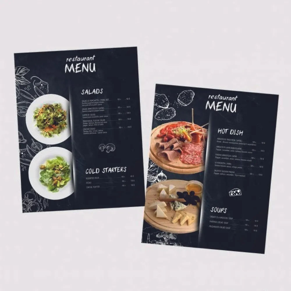 Waterproof Menu